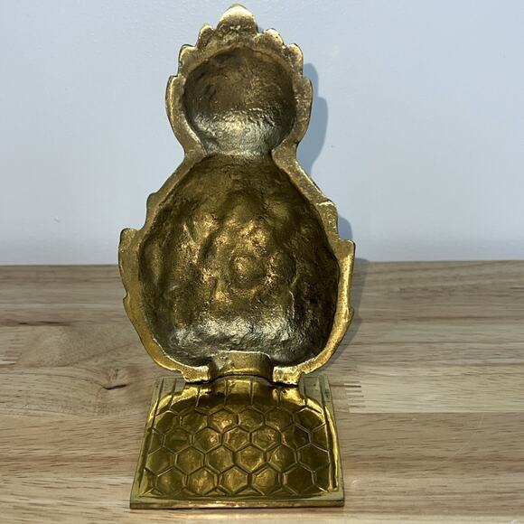 Vintage Hampton Brass Pineapple Bookend Home Decor Made In India - Picture 3 of 6